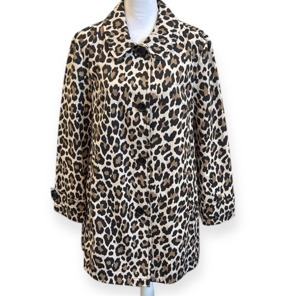 Kate Spade New York Leopard Print Trench Coat - Picture 15 of 15